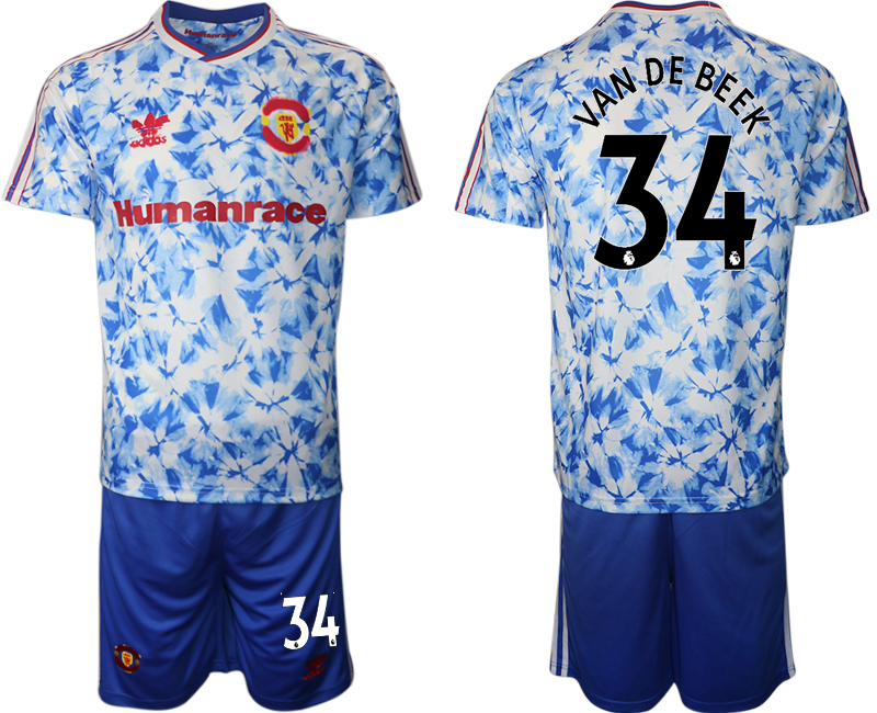 Men 2021 Manchester united adidas Human Race #34 soccer jerseys